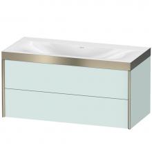 Duravit XV4616NB109P - Duravit XViu Two Drawer C-Bonded Wall-Mount Vanity Kit Light Blue