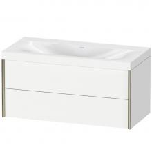 Duravit XV4616NB118C - Duravit XViu Two Drawer C-Bonded Wall-Mount Vanity Kit White