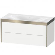 Duravit XV4616NB118P - Duravit XViu Two Drawer C-Bonded Wall-Mount Vanity Kit White