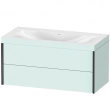 Duravit XV4616NB209C - Duravit XViu Two Drawer C-Bonded Wall-Mount Vanity Kit Light Blue