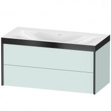 Duravit XV4616NB209P - Duravit XViu Two Drawer C-Bonded Wall-Mount Vanity Kit Light Blue