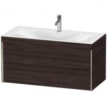 Duravit XV4616OB153C - Duravit XViu Two Drawer C-Bonded Wall-Mount Vanity Kit Chestnut Dark