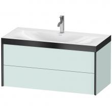 Duravit XV4616OB209P - Duravit XViu Two Drawer C-Bonded Wall-Mount Vanity Kit Light Blue