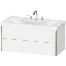 Duravit XV4616TB118C - Duravit XViu C-Bonded Wall-Mounted Vanity  White Matte