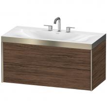 Duravit XV4616TB121P - Duravit XViu C-Bonded Wall-Mounted Vanity  Dark Walnut