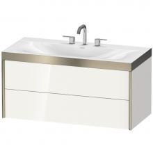 Duravit XV4616TB122P - Duravit XViu C-Bonded Wall-Mounted Vanity  White High Gloss