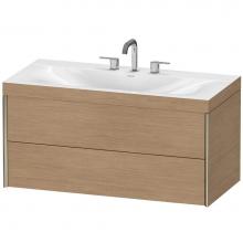 Duravit XV4616TB152C - Duravit XViu C-Bonded Wall-Mounted Vanity  European Oak