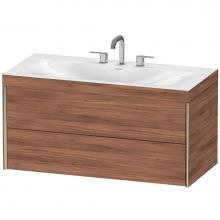 Duravit XV4616TB179C - Duravit XViu C-Bonded Wall-Mounted Vanity  Natural Walnut