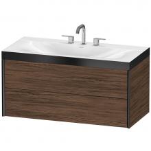 Duravit XV4616TB221P - Duravit XViu C-Bonded Wall-Mounted Vanity  Dark Walnut