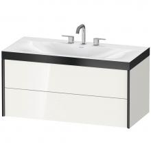 Duravit XV4616TB222P - Duravit XViu C-Bonded Wall-Mounted Vanity  White High Gloss