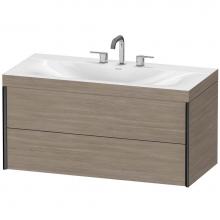 Duravit XV4616TB231C - Duravit XViu C-Bonded Wall-Mounted Vanity  Pine Silver