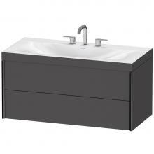 Duravit XV4616TB249C - Duravit XViu C-Bonded Wall-Mounted Vanity  Graphite Matte