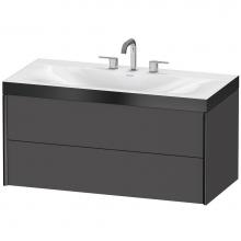 Duravit XV4616TB249P - Duravit XViu C-Bonded Wall-Mounted Vanity  Graphite Matte