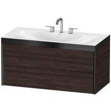 Duravit XV4616TB253P - Duravit XViu C-Bonded Wall-Mounted Vanity  Chestnut Dark