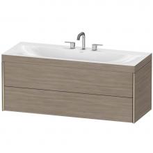 Duravit XV4617TB131C - Duravit XViu C-Bonded Wall-Mounted Vanity  Pine Silver