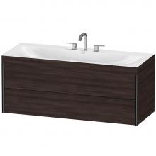 Duravit XV4617TB253C - Duravit XViu C-Bonded Wall-Mounted Vanity  Chestnut Dark