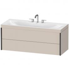 Duravit XV4617TB291C - Duravit XViu C-Bonded Wall-Mounted Vanity  Taupe Matte