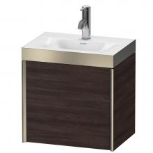 Duravit XV4630OB153P - Duravit XViu One Door C-Bonded Wall-Mount Vanity Kit Chestnut Dark