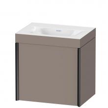 Duravit XV4631NB243C - Duravit XViu One Door C-Bonded Wall-Mount Vanity Kit Basalt