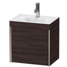 Duravit XV4631OB153C - Duravit XViu One Door C-Bonded Wall-Mount Vanity Kit Chestnut Dark