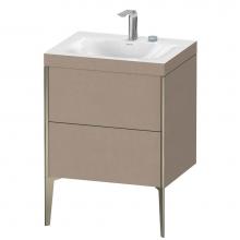 Duravit XV4709EB175C - Duravit XViu Two Drawer C-Bonded Floorstanding Vanity Kit Linen