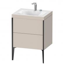 Duravit XV4709EB291C - XViu Two Drawer C-Bonded Floorstanding Vanity Kit Taupe