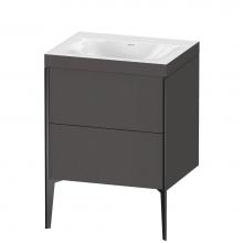 Duravit XV4709NB249C - XViu Two Drawer C-Bonded Floorstanding Vanity Kit Graphite