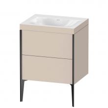 Duravit XV4709NB291C - XViu Two Drawer C-Bonded Floorstanding Vanity Kit Taupe