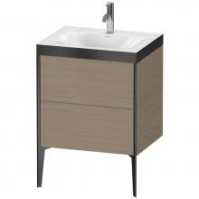 Duravit XV4709OB235P - XViu Two Drawer C-Bonded Floorstanding Vanity Kit Oak Terra