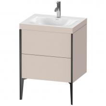 Duravit XV4709OB291C - XViu Two Drawer C-Bonded Floorstanding Vanity Kit Taupe