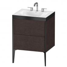 Duravit XV4709TB272P - Duravit XViu C-Bonded Floorstanding Vanity  Brushed Dark Oak