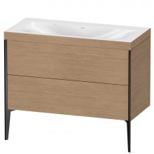 Duravit XV4711NB252C - Duravit XViu Two Drawer C-Bonded Floorstanding Vanity Kit European Oak