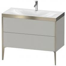 Duravit XV4711OB107P - Duravit XViu Two Drawer C-Bonded Floorstanding Vanity Kit Concrete Gray