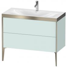 Duravit XV4711OB109P - Duravit XViu Two Drawer C-Bonded Floorstanding Vanity Kit Light Blue