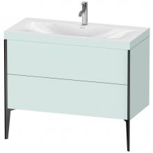 Duravit XV4711OB209C - Duravit XViu Two Drawer C-Bonded Floorstanding Vanity Kit Light Blue