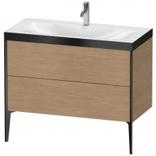 Duravit XV4711OB252P - Duravit XViu Two Drawer C-Bonded Floorstanding Vanity Kit European Oak