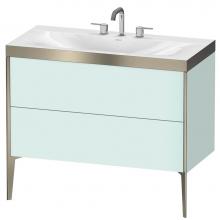 Duravit XV4711TB109P - Duravit XViu C-Bonded Floorstanding Vanity  Light Blue Matte