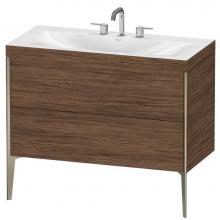 Duravit XV4711TB121C - Duravit XViu C-Bonded Floorstanding Vanity  Dark Walnut