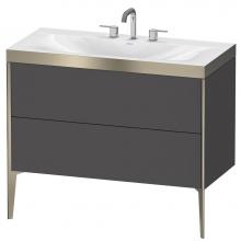 Duravit XV4711TB149P - Duravit XViu C-Bonded Floorstanding Vanity  Graphite Matte