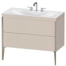 Duravit XV4711TB191C - Duravit XViu C-Bonded Floorstanding Vanity  Taupe Matte