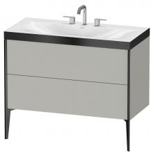 Duravit XV4711TB207P - Duravit XViu C-Bonded Floorstanding Vanity  Concrete Gray Matte