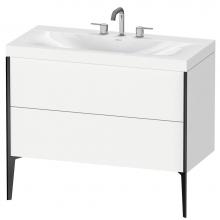 Duravit XV4711TB218C - Duravit XViu C-Bonded Floorstanding Vanity  White Matte