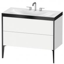 Duravit XV4711TB218P - Duravit XViu C-Bonded Floorstanding Vanity  White Matte