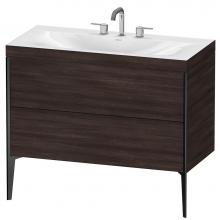 Duravit XV4711TB253C - Duravit XViu C-Bonded Floorstanding Vanity  Chestnut Dark