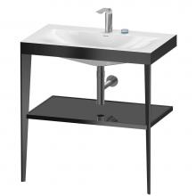 Duravit XV4715EB240 - XViu C-Bonded Vanity Kit with Sink and Metal Console Black