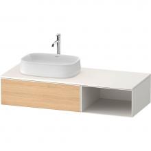 Duravit ZE4818030840000 - Duravit Zencha 51 1/8'' Wall Mount One Drawer Single Vanity Cabinet in Natural Oak, Sink
