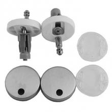 Duravit 0061621000 - Hinge Set for Seat and Cover with Soft Closure, Stainless Steel