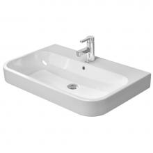 Duravit 2318650025 - Furniture washbasin 650mm Happy D.2 white, w.OF, w.TP, 3 TH,