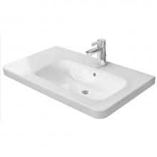 Duravit 2326800060 - Furniture washbasin 80cm DuraStyle white, bowl-r., w.OF, w.TP, w/o