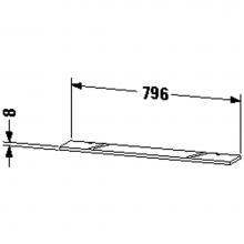 Duravit DL990500000 - DL Variable glass shelf